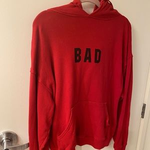Reformation hoodie in red size small